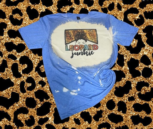 Leopard Junkie bleached tee
